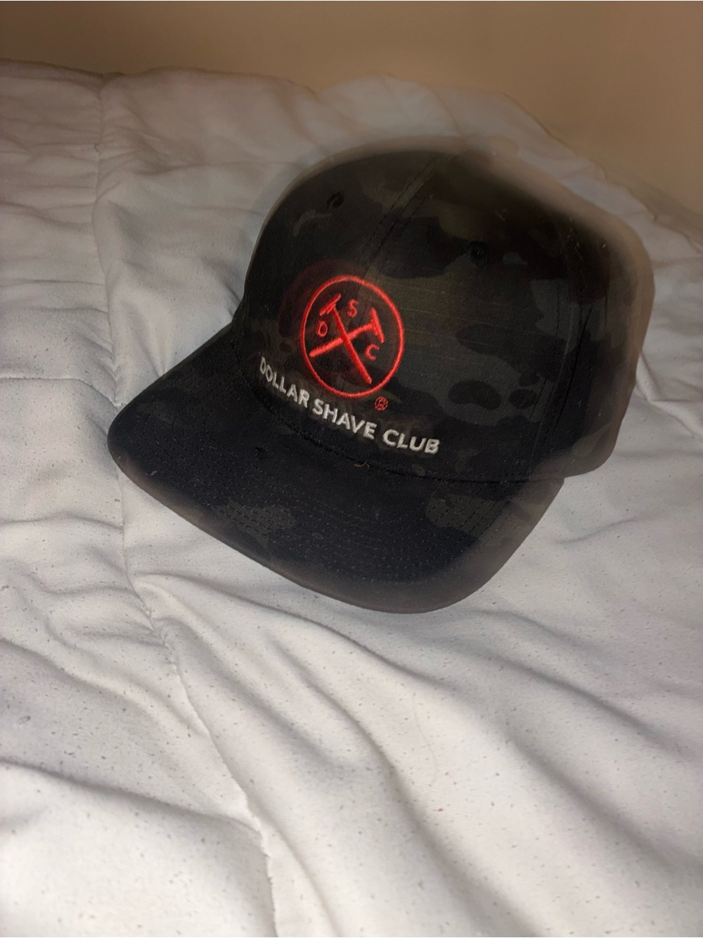 Black Cap with Red Logo